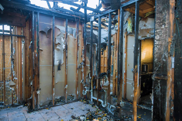 Professional Fire Damage Removal technician working in Newton Falls, OH
